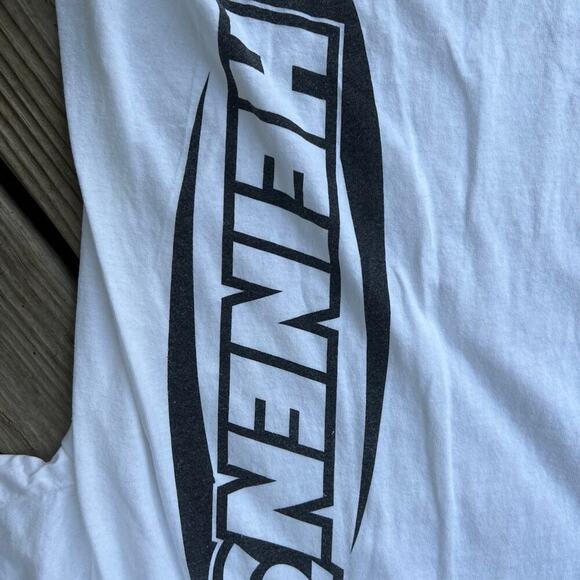 C Port & Co T-Shirt, short sleeve white moter sports mens's size M - Picture 2 of 5